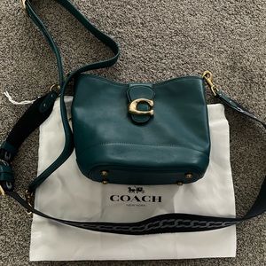 Like new Coach satchel purse with two interchangeable purse straps